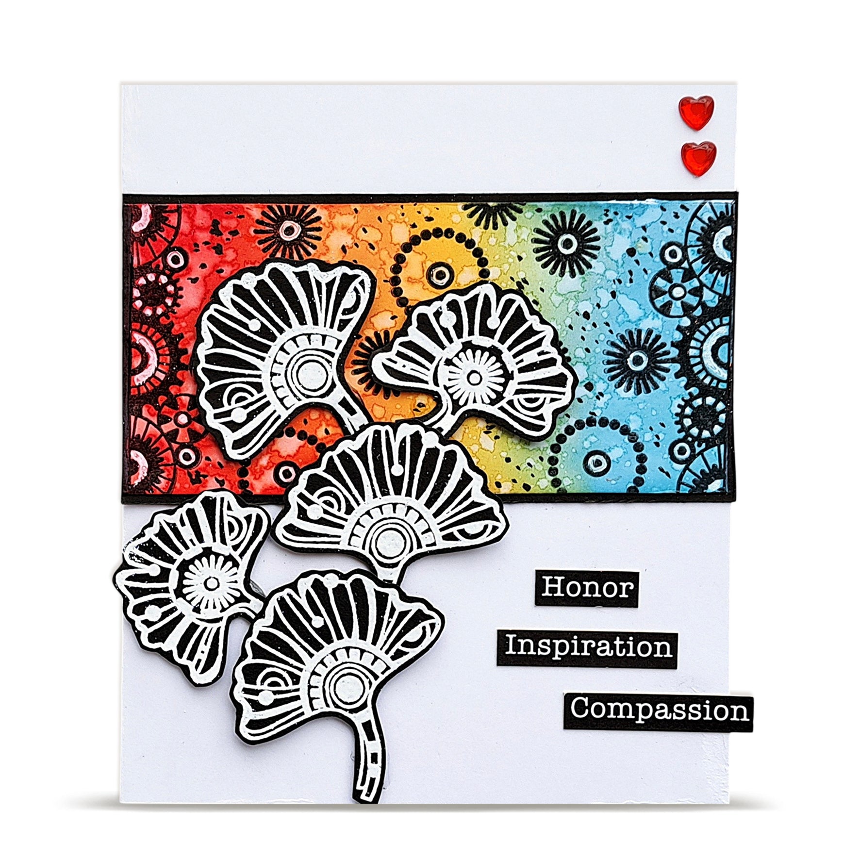 AALL & Create TP-1461 Frise Pendentifs stempelsett A6 bord