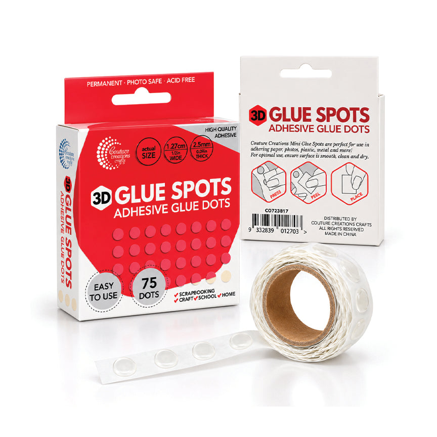 Couture Creations 3D Glue Spots limputer 1,27 cm 75 stk