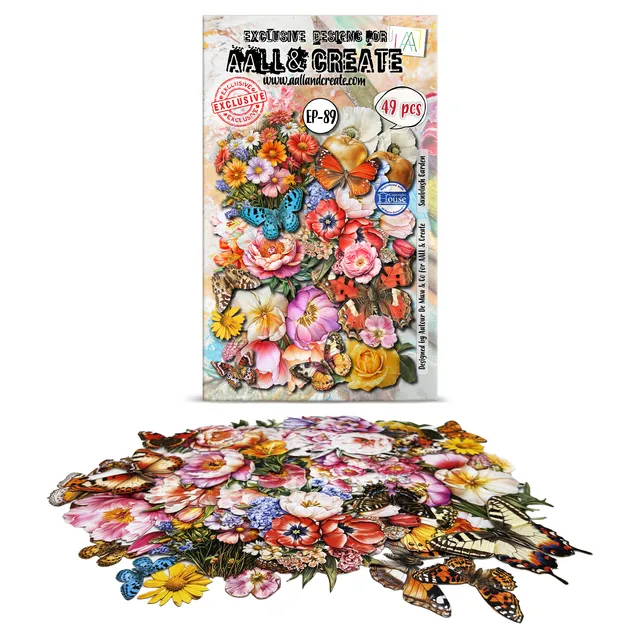 Aall and Create EP-89 Sunblush Garden ephemera 49-pk