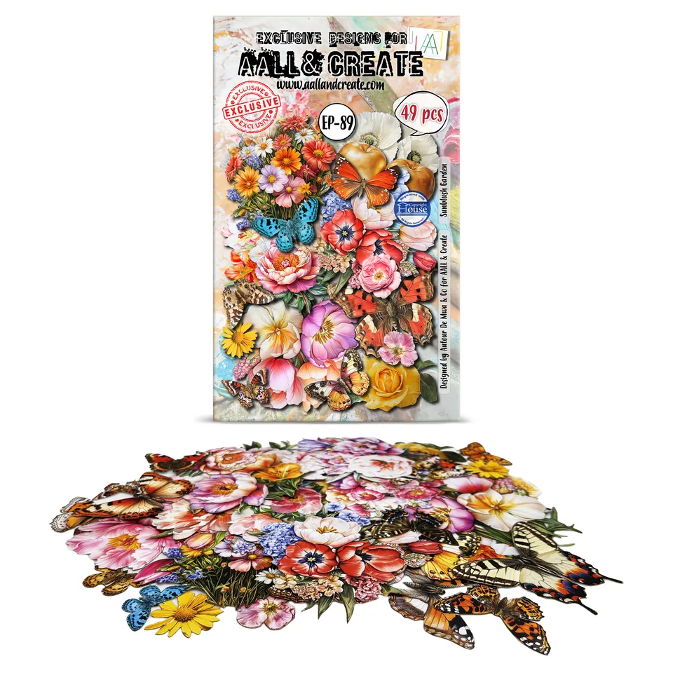 Aall and Create EP-89 Sunblush Garden ephemera 49-pk