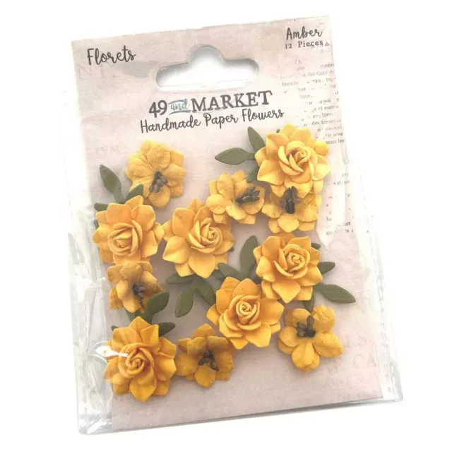 49 and Market Florets Amber papirblomster