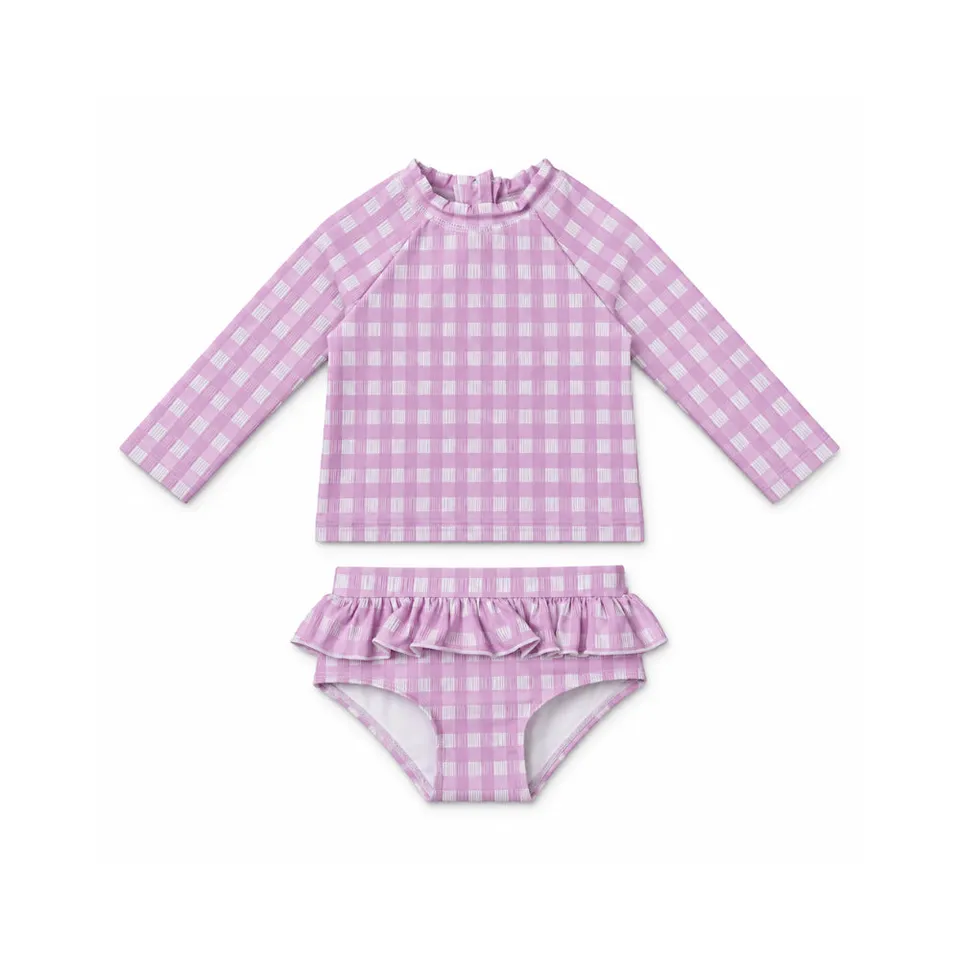Salty Toes badesett baby lilla rute 2 deler
