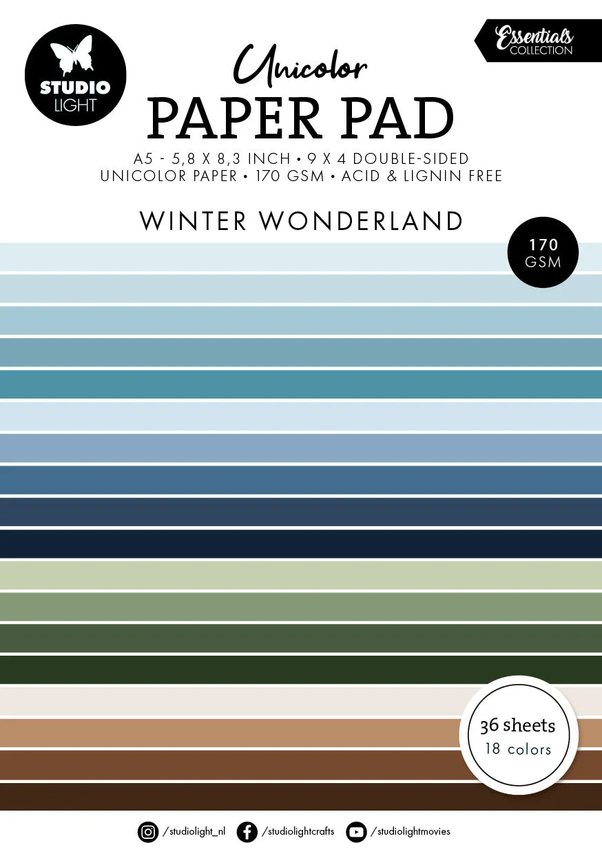 Studio Light Essentials Winter Wonderland papirblokk
