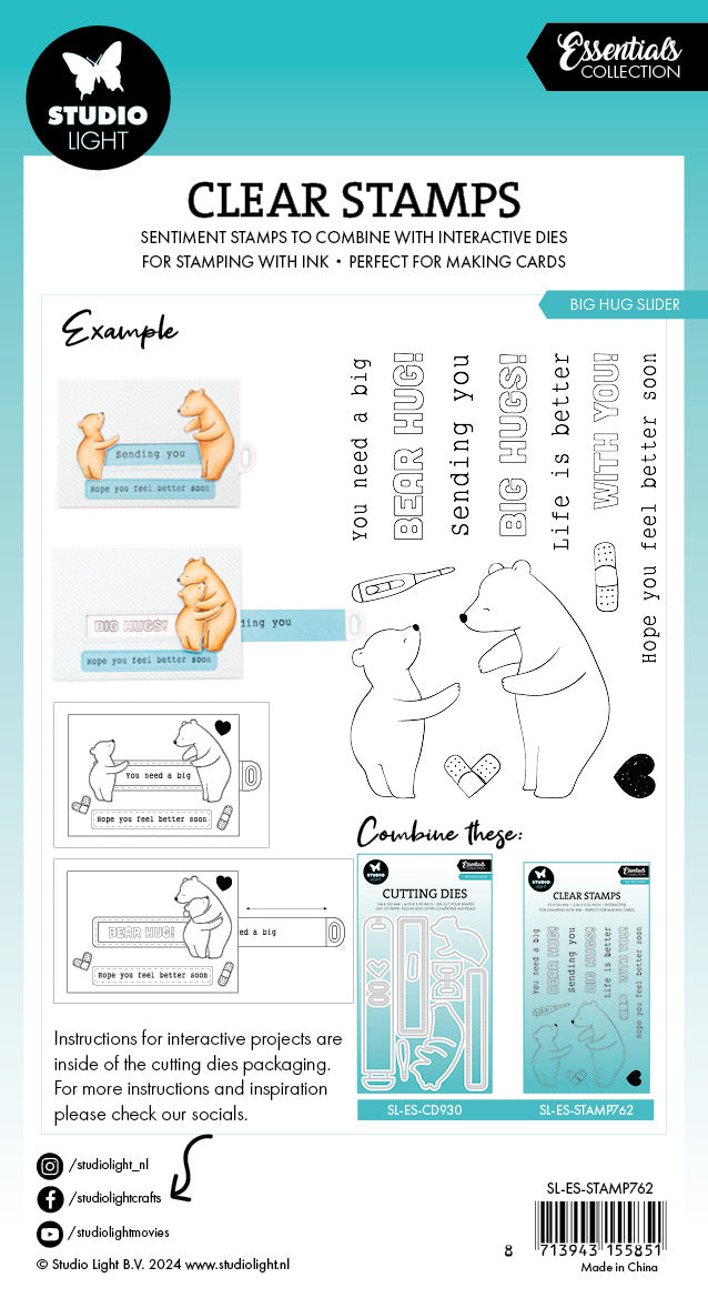 Studio Light Essentials Hug Slider clearstempel klem