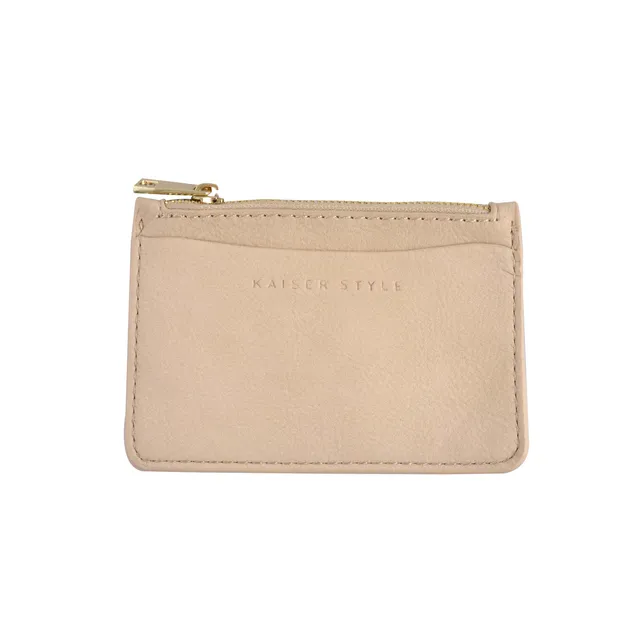 KaiserCraft Card Pouch kortholder beige kunstskinn