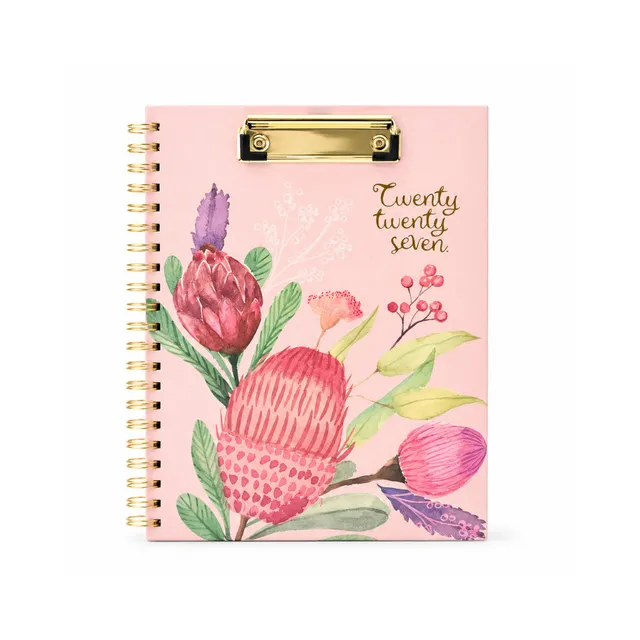 KaiserCraft Pink Eucalyptus planlegger 2027 med klembrett