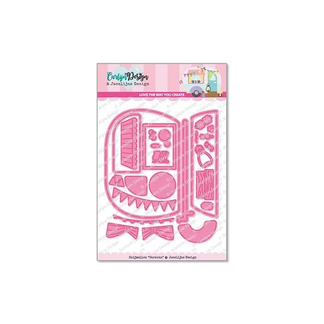 CarlijnDesign Caravan CDJD-0037 dies campingvogn 9,9 cm