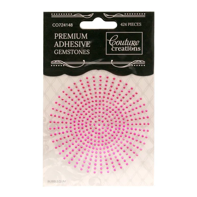 Couture Creations Bubblegum Gemstones 2 mm 424 stk rosa