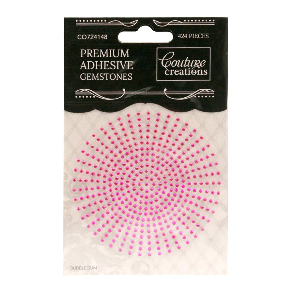 Couture Creations Bubblegum Gemstones 2 mm 424 stk rosa