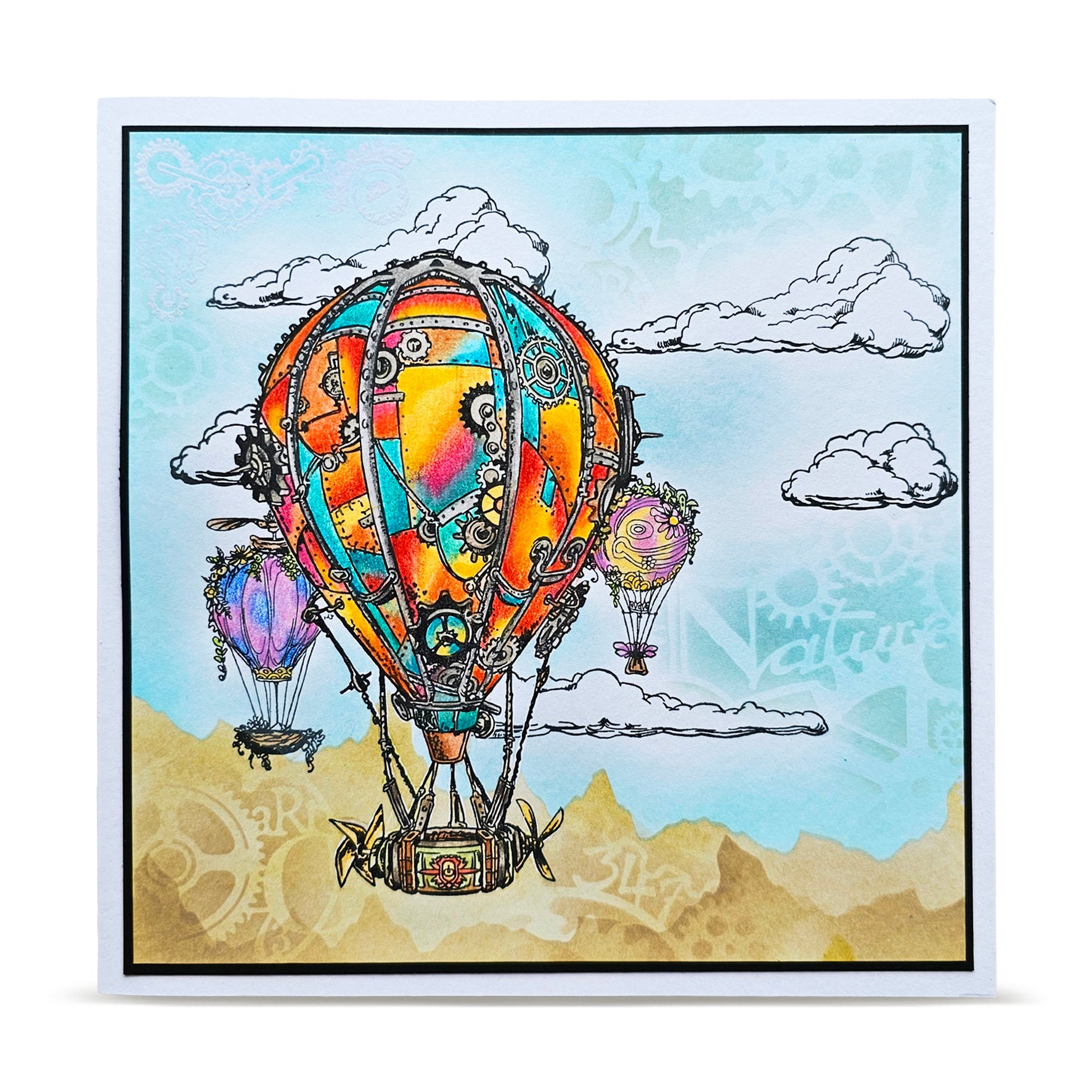 AALL & Create TP-1454 Sky Mechanism stempelsett A6 – 5 stempler
