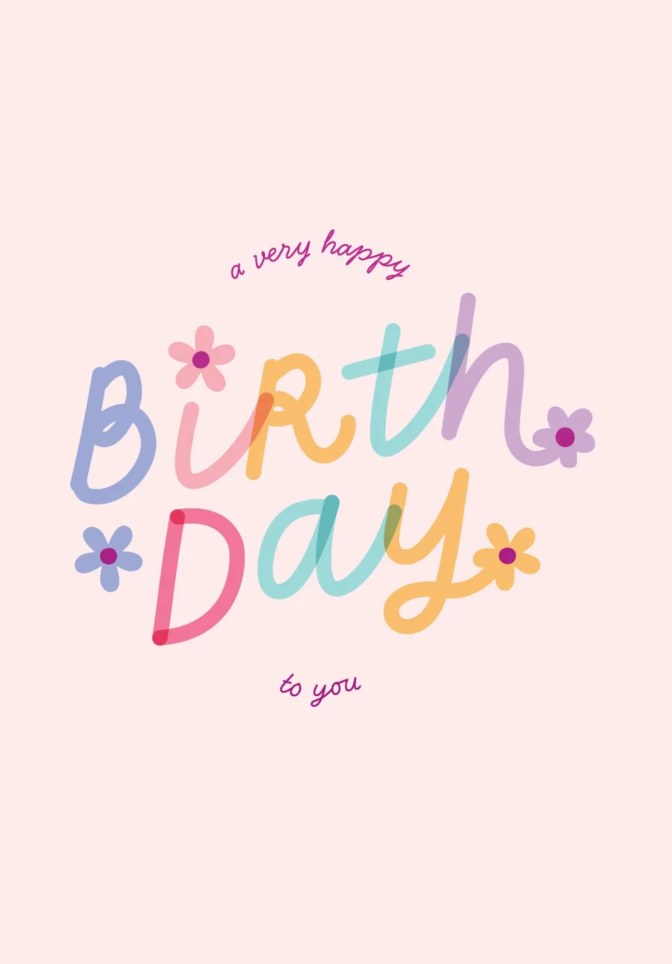 KaiserCraft Good Vibes Happy Birthday gratulasjonskort bursdag
