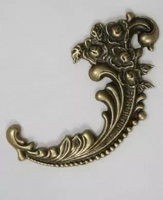 Stoor Swirl 2 metallpynt bronse