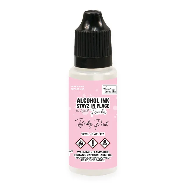 Couture Creations Stayz in Place Baby Pink stempelpute-refill perlemor