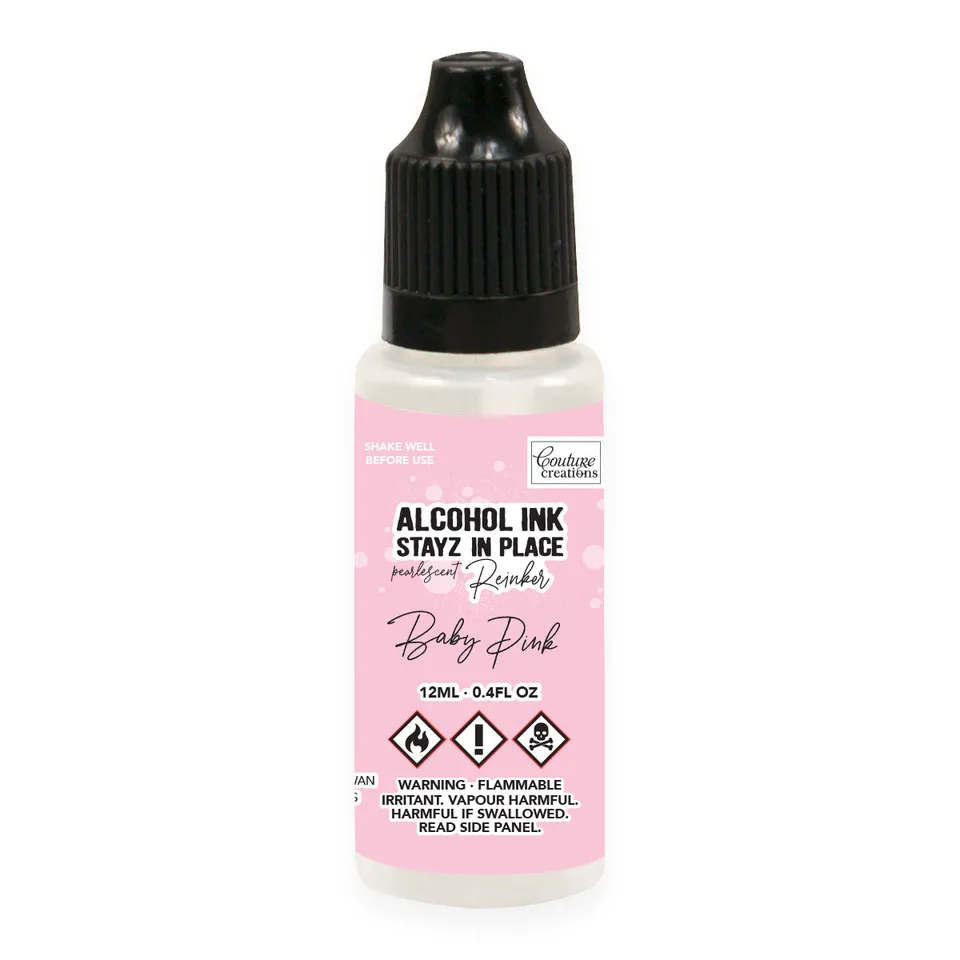 Couture Creations Stayz in Place Baby Pink stempelpute-refill perlemor