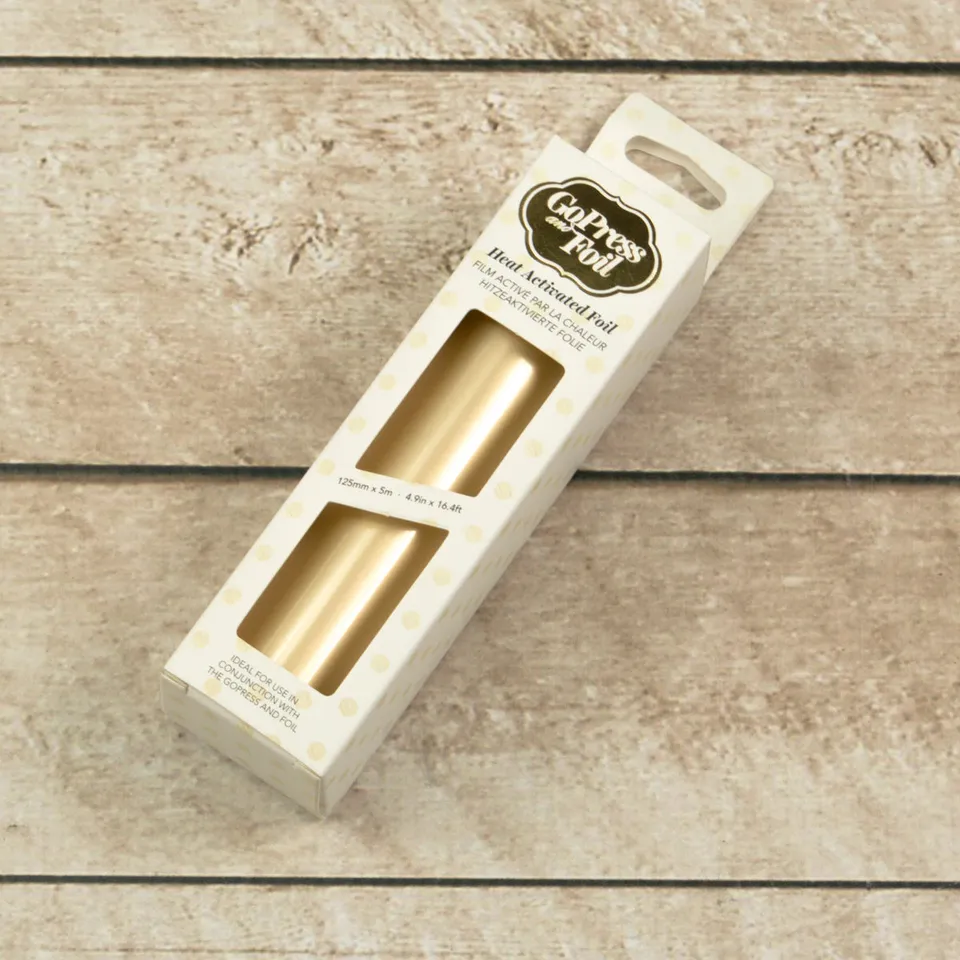 Couture Creations Golden Cream varmefolie 125mm x 5m speil