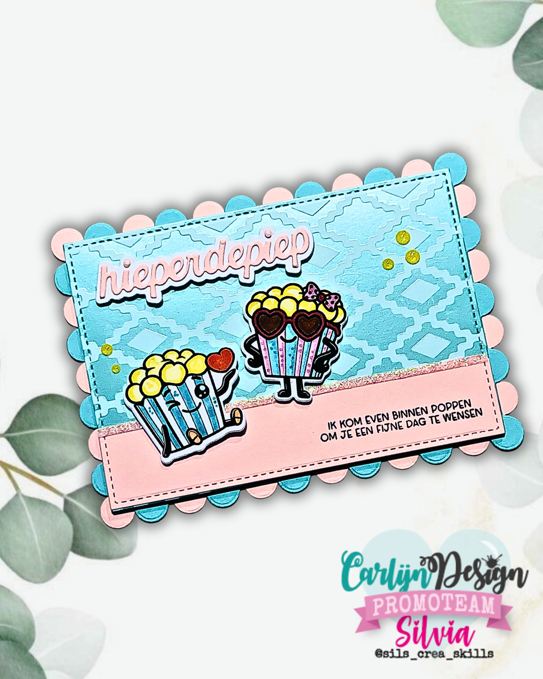CarlijnDesign Neons 2 CDED-0020 glitter enamel dots 300 stk