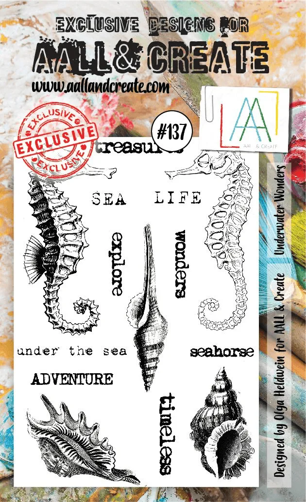 Aall and Create #137 Underwater Wonders stempelsett A6