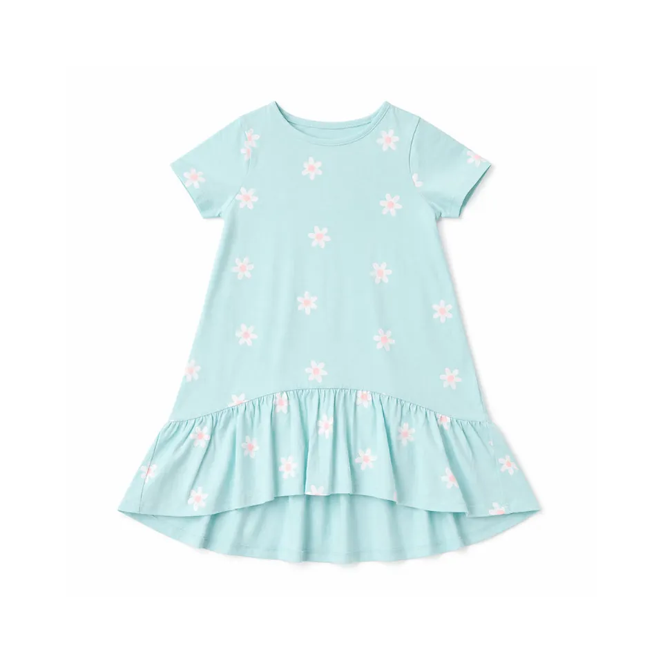 Good Vibes Miller jentekjole Mint Daisy bomull str 3-10 år