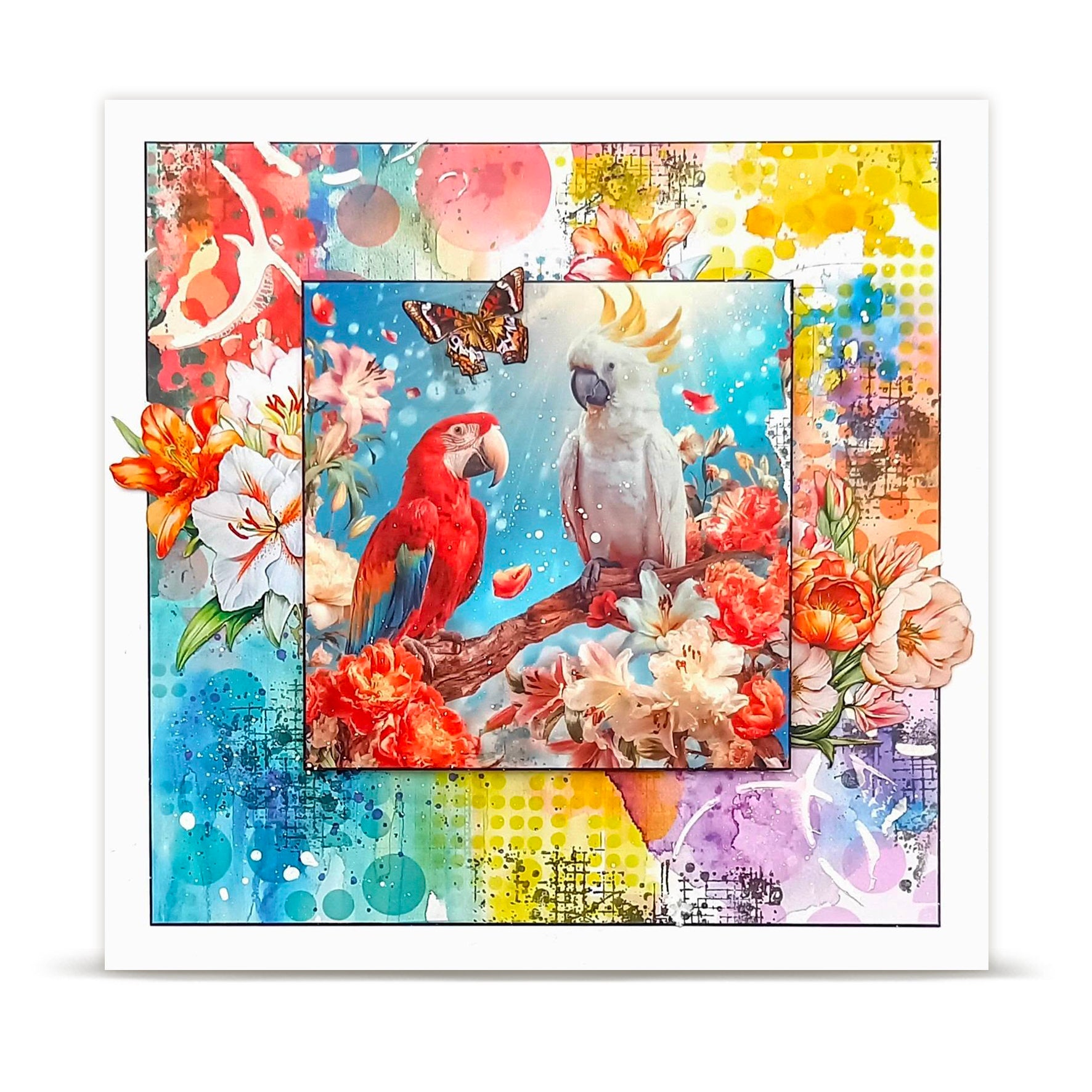 AALL & Create Layer-It-Up washi tape loving parrots 25mm