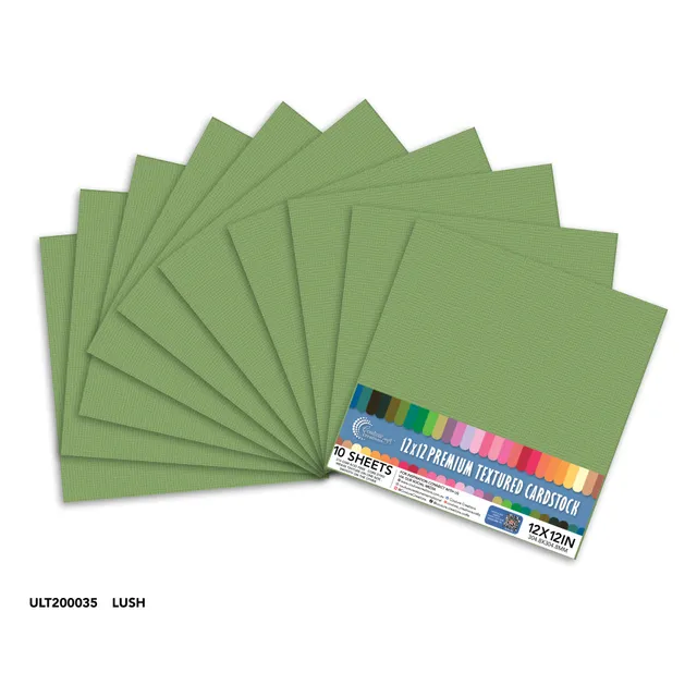Couture Creations Lush strukturkartong 12x12 10 ark 216 g syrefri