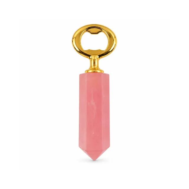 K&Co. Lagoon flaskeåpner rosa resin 12,5 cm