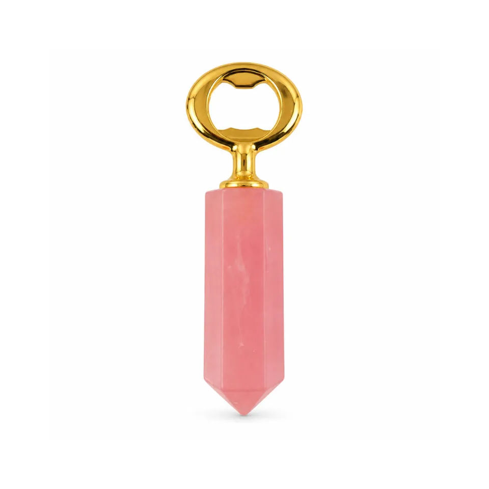 K&Co. Lagoon flaskeåpner rosa resin 12,5 cm