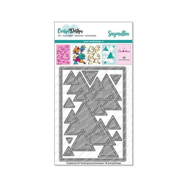 CarlijnDesign Bakgrunn CDSN-0146 dies A6 trekanter