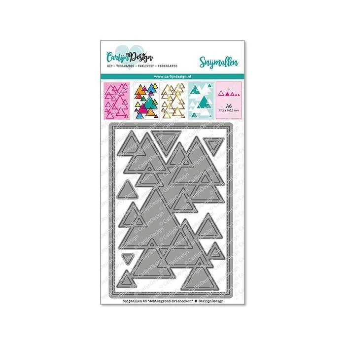 CarlijnDesign Bakgrunn CDSN-0146 dies A6 trekanter