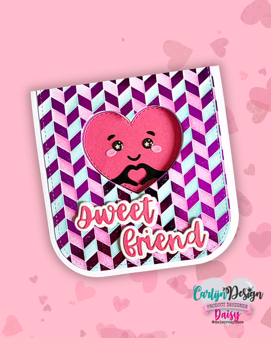CarlijnDesign CDSC-0048 chevron sjablongsett A6+ 2 stk
