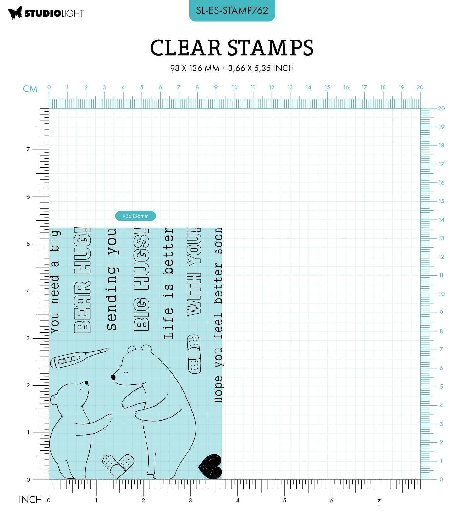 Studio Light Essentials Hug Slider clearstempel klem