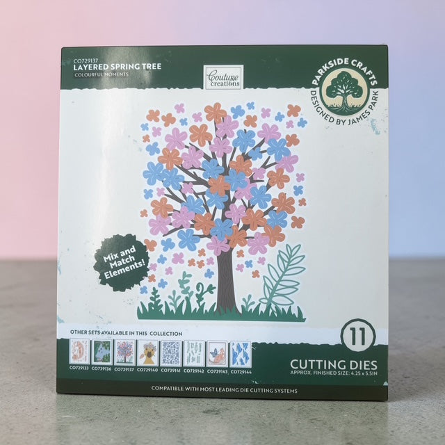 Couture Creations Colourful Moments Spring Tree die 11 deler