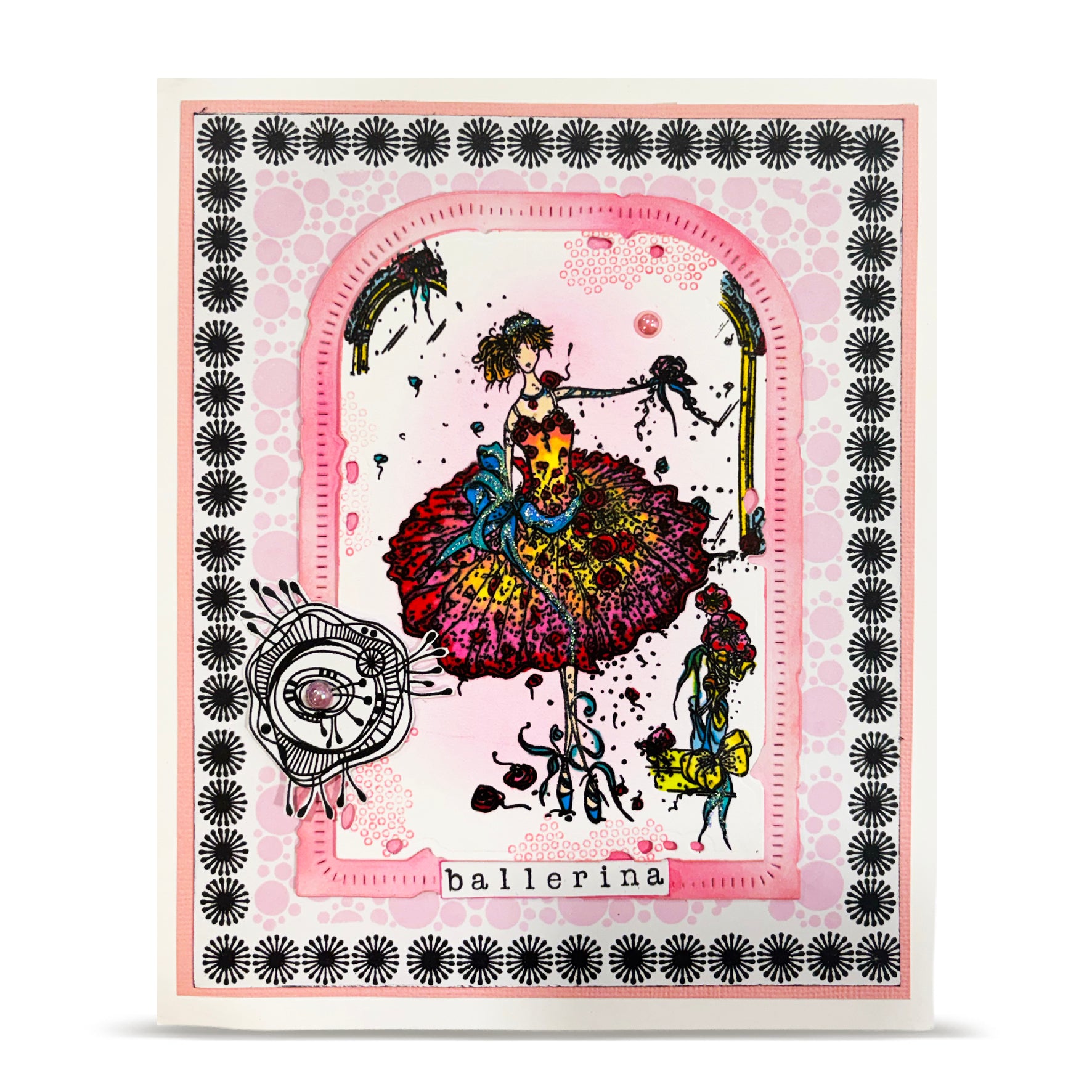Aall and Create TP-1483 stempelsett A6 rose ballet 4 motiv