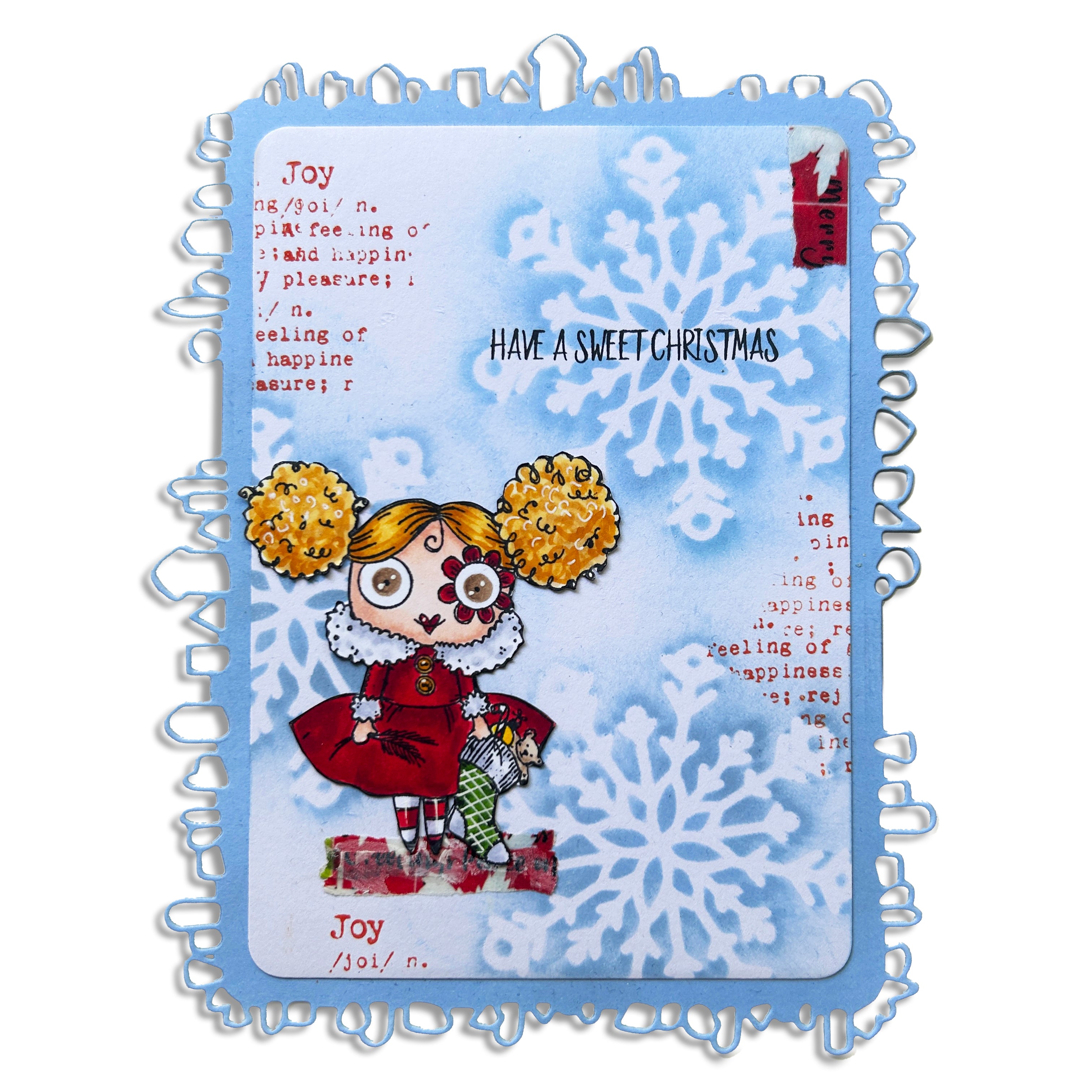 Aall and Create PC-174 sjablong 15x15 cm Festive Foursome