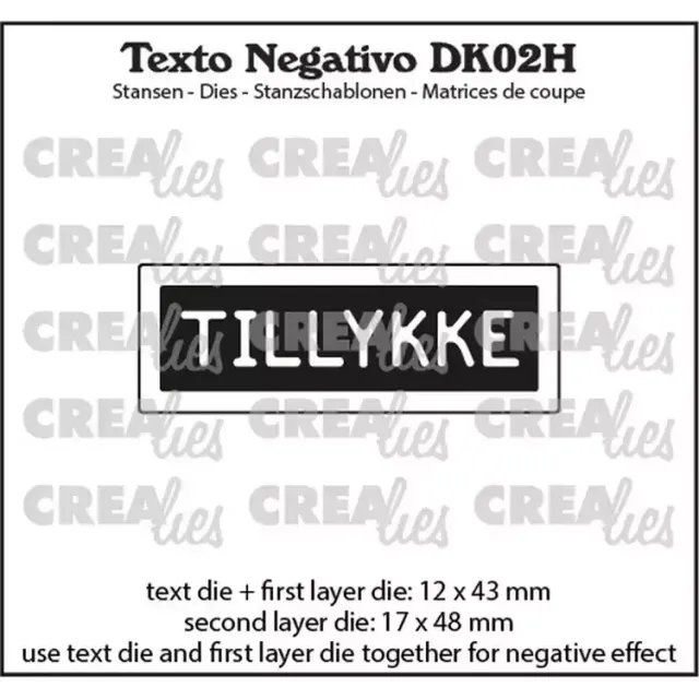 Crealies Tillykke dies gratulasjonstekst