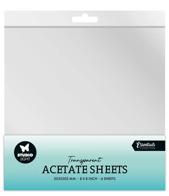 Studio Light Essentials acetate ark transparente 6 stk 203 mm