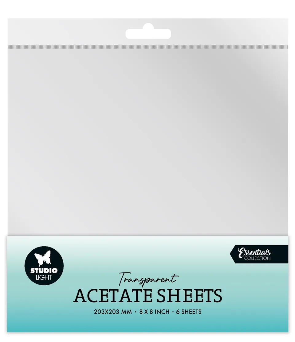 Studio Light Essentials acetate ark transparente 6 stk 203 mm