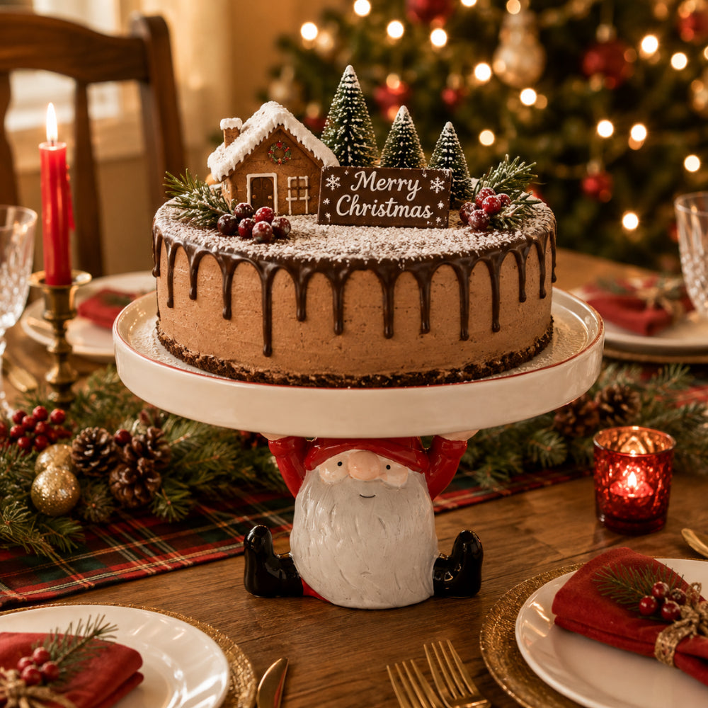 KaiserCraft Santa Stand kakefat jul dolomitt