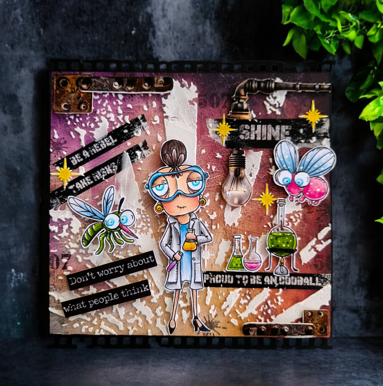 AALL & Create TP-1338 Postcard Shuffle stempelsett A6