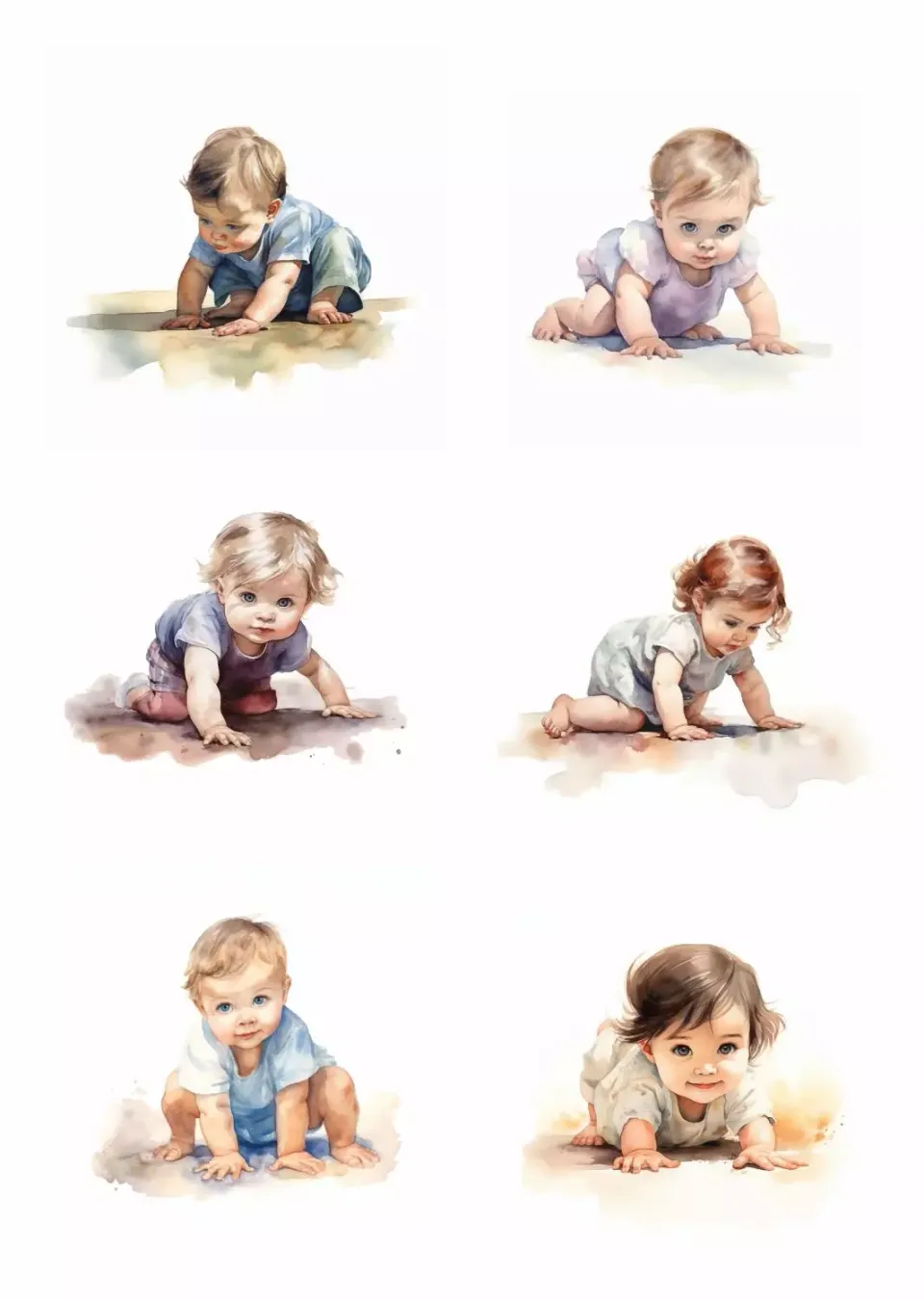 Reprint Baby rispapir A4 til kort