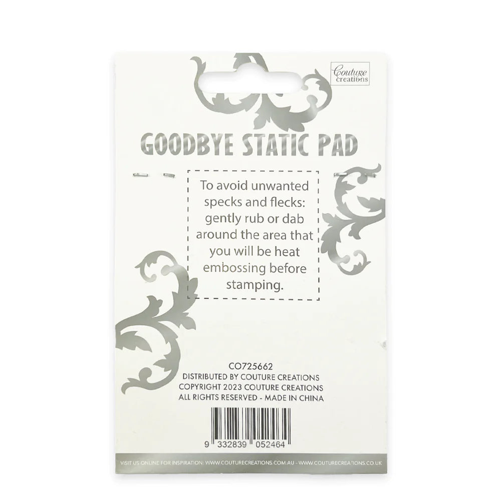 Couture Creations Goodbye Static antistatpute 70x50 mm for embossing