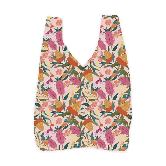 KaiserCraft Garden Bloom Pink handlenett rosa large