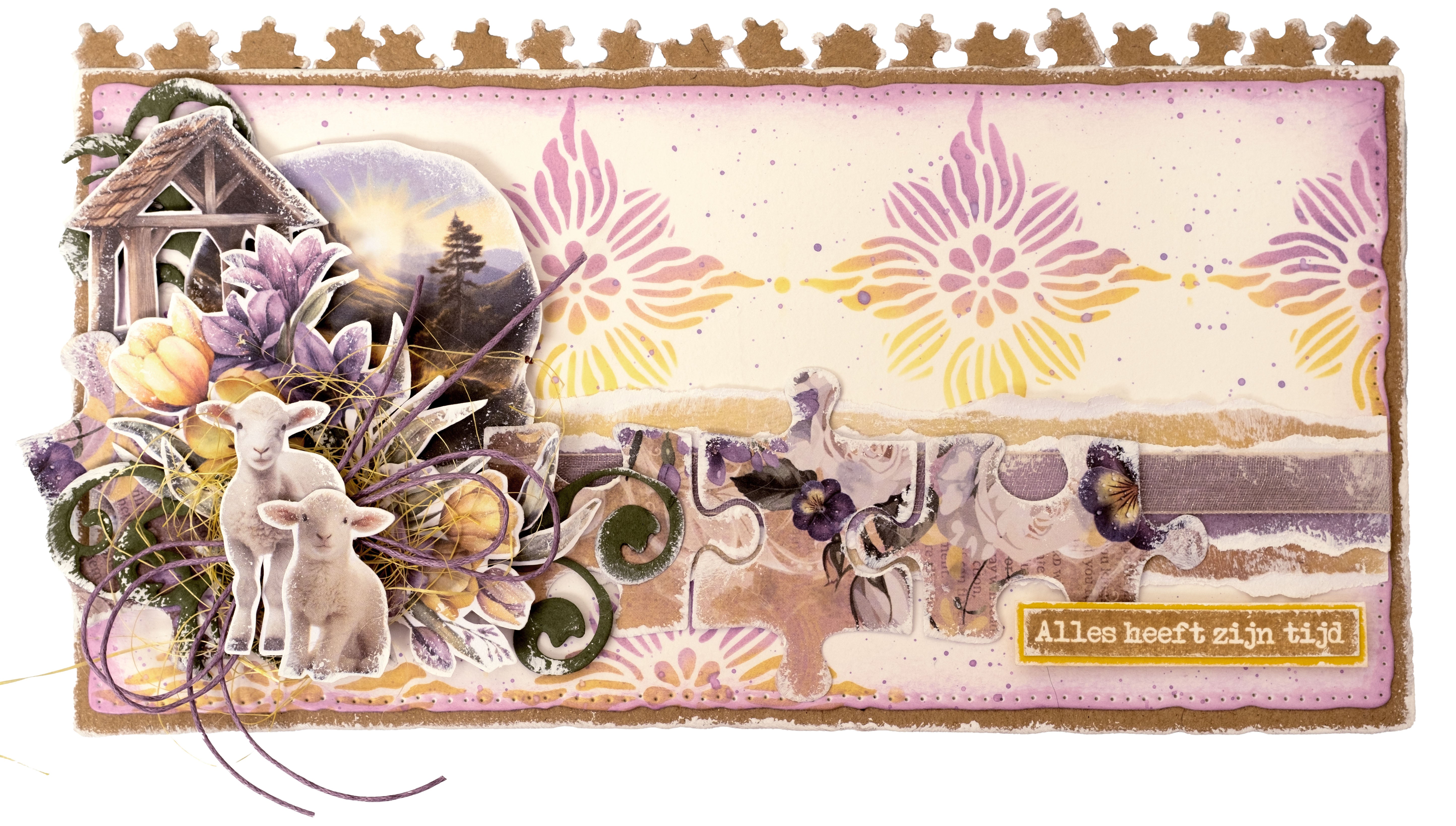 Jenine Mindful Art Growing Blooming stempel Ter bemoediging trøst