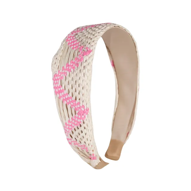 KaiserCraft Kids Pink Zigzag Woven hårbånd barn rosa