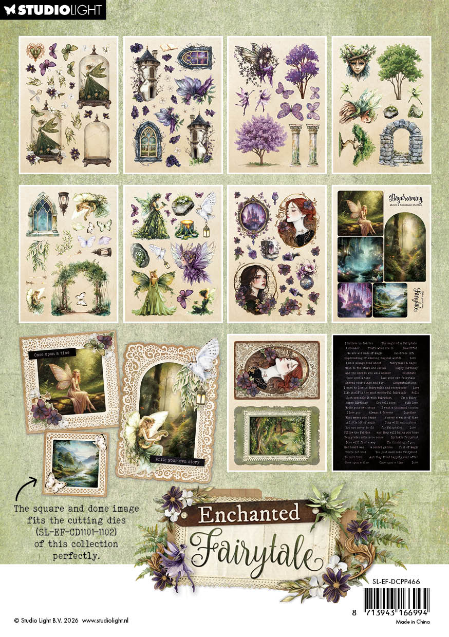 Studio Light Enchanted Fairytale dieskutt elementer 20 ark