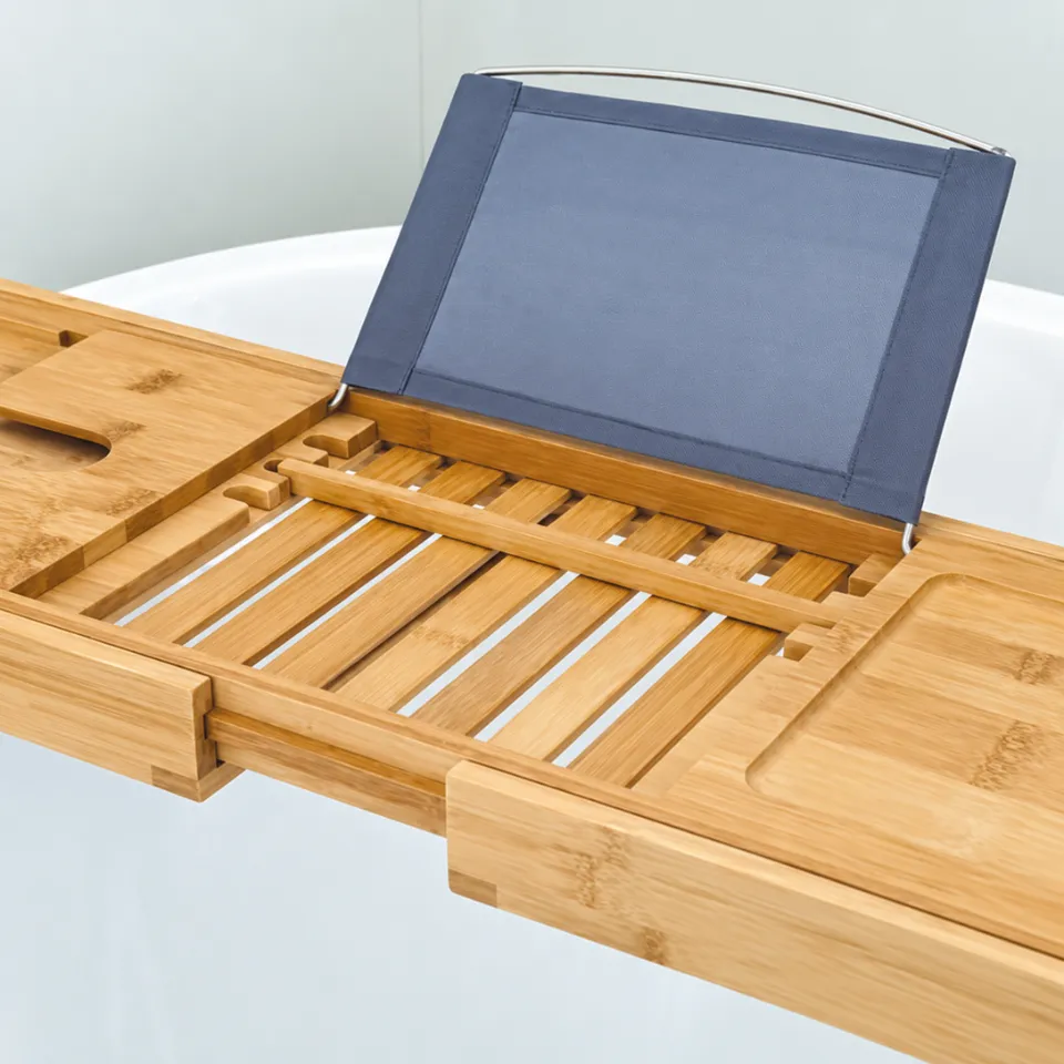 K&Co Serenity badekarbrett med vinglassholder