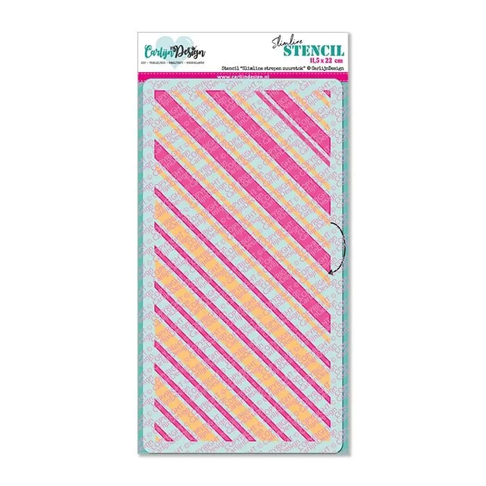CarlijnDesign Slimline CDSC-0015 sjablong stripemønster