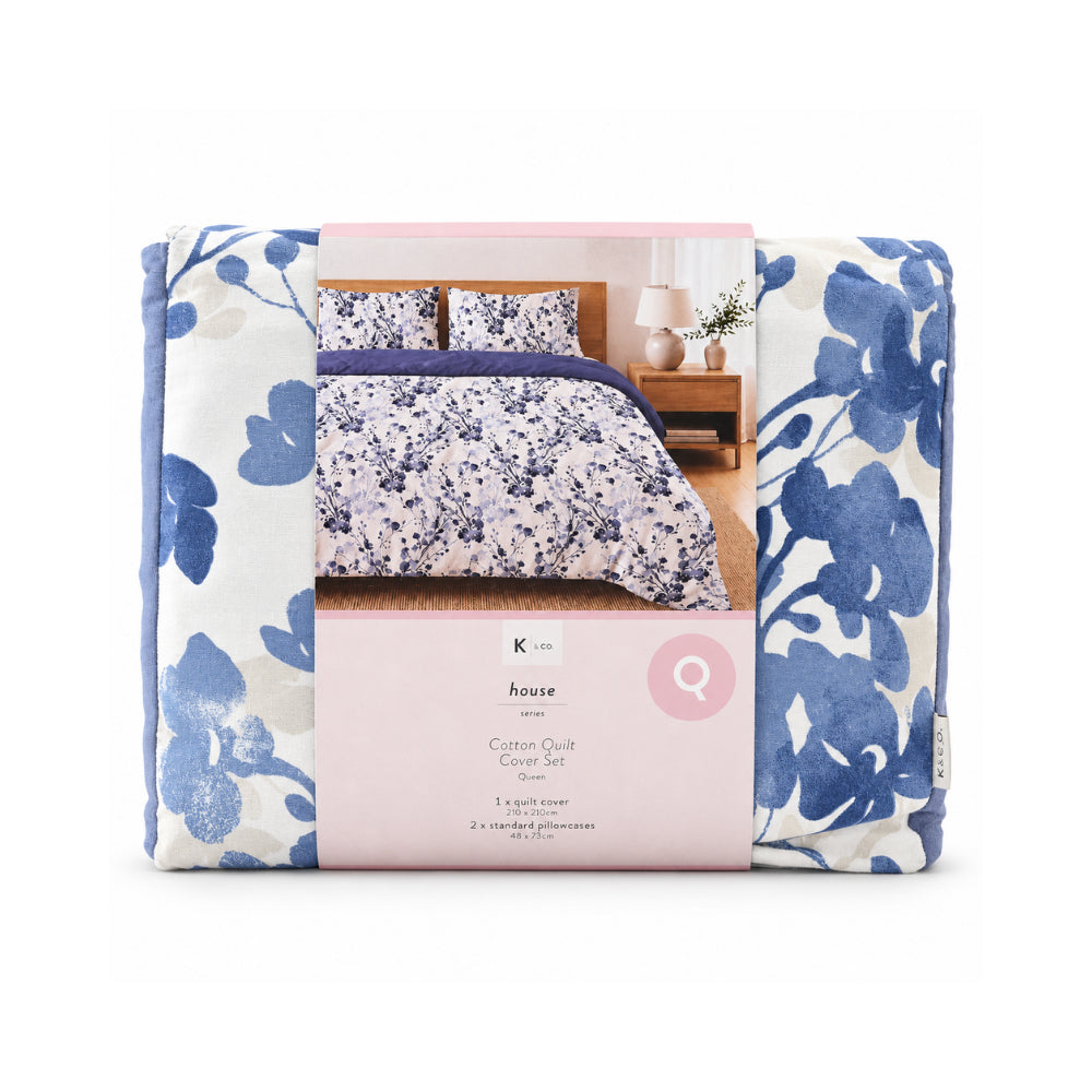 K&Co House Series Vivienne dynetrekksett queen bomull