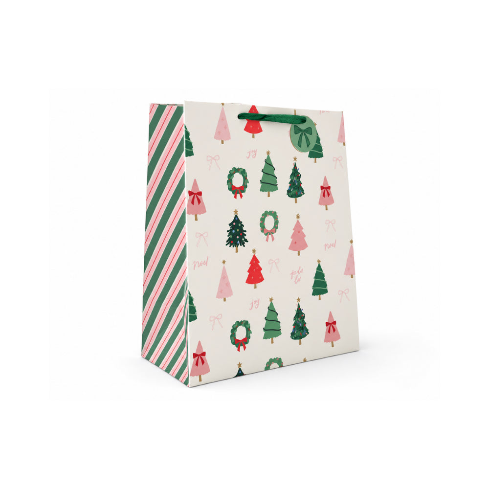 KaiserCraft Christmas Forest gavepose stor sett med kort