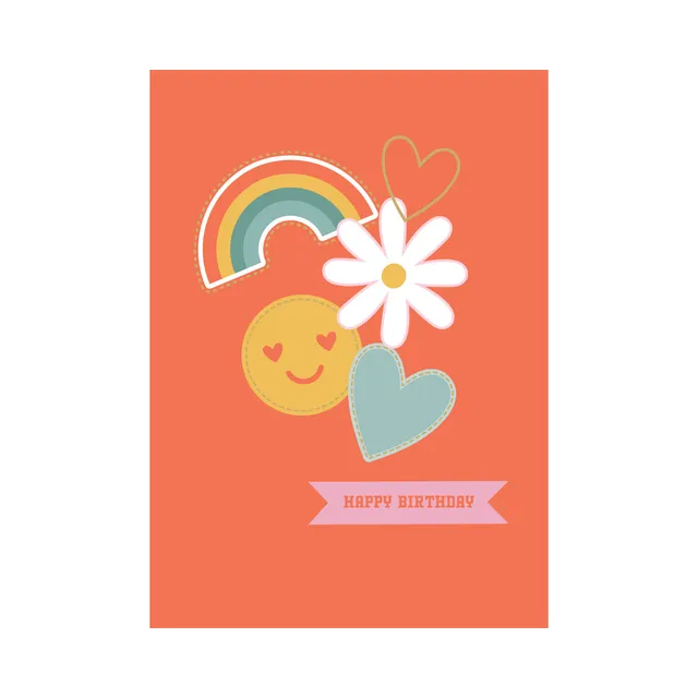 KaiserCraft Blossom bursdagskort Birthday Badge 300 g