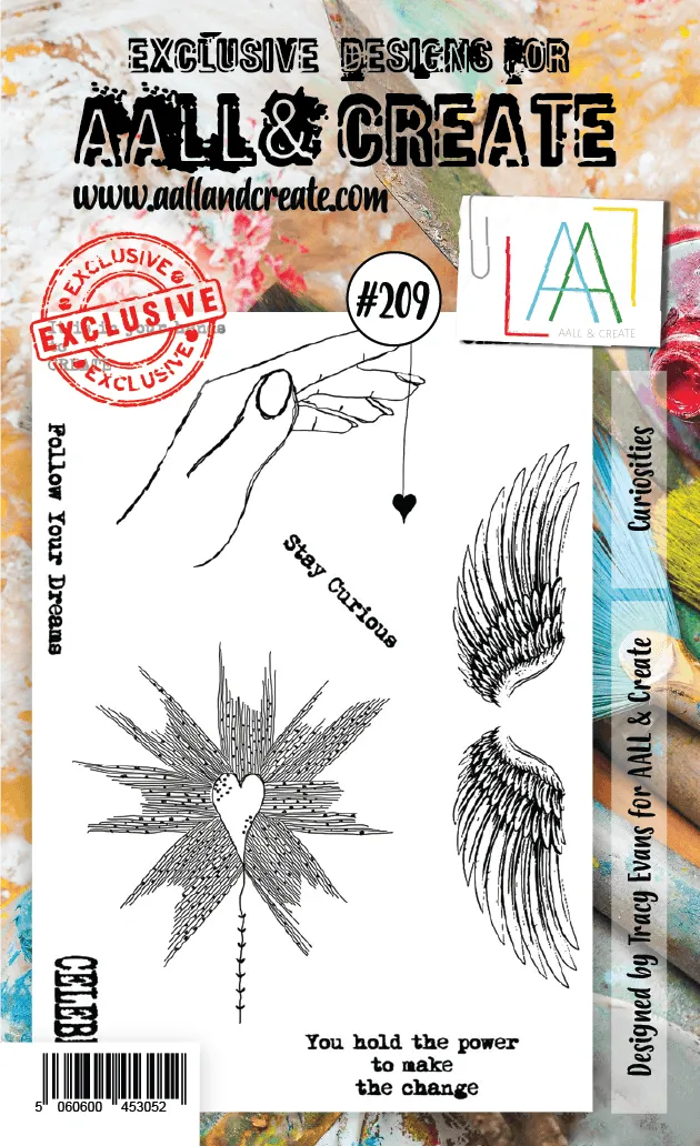 Aall and Create #209 Curiosities stempel A6